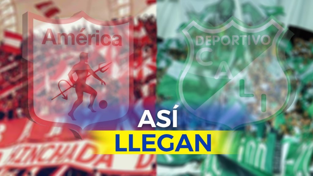 Así llegan Deportivo Cali y América al primer clásico de la semifinal de Liga Águila