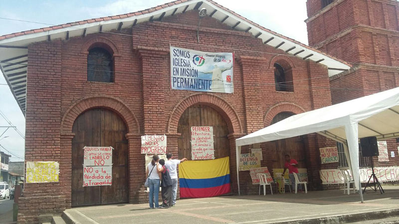 Comunidades campesinas completan cuatros días de toma a Iglesia de Jamundí