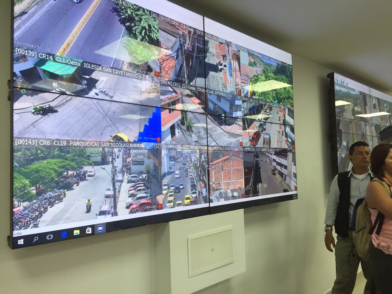 Inauguran sala de monitoreo en la Estación de Policía de Fray Damian, en Cali
