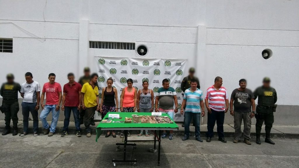Capturan a once miembros de banda 'Los Cebolleros' que operaba en Tuluá y Buga