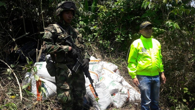 Incautan material explosivo perteneciente al ELN en el departamento de Nariño