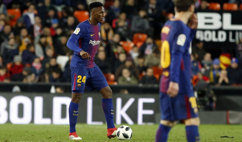 La ‘chepa’ de Yerry Mina que se convirtió en el quinto gol de Barcelona al Villareal