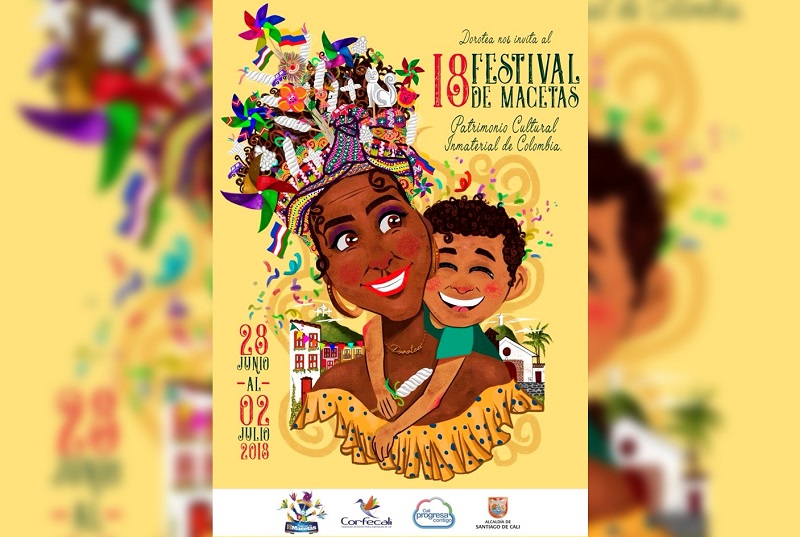 Así será el afiche del décimo octavo Festival de Macetas que se celebrará en Cali