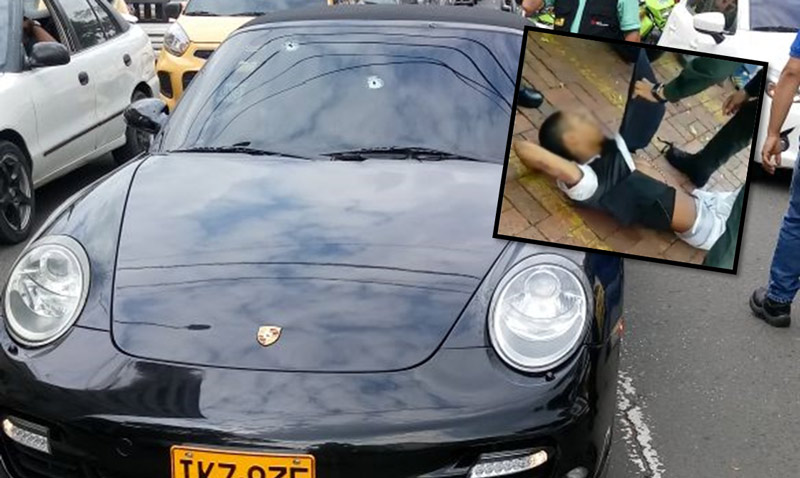 Murió sicario que había atacado a comerciante que conducía un Porsche en Cali