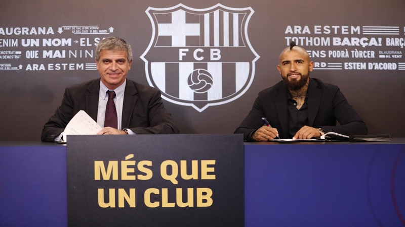Arturo Vidal es presentado oficialmente como refuerzo del Barcelona de España