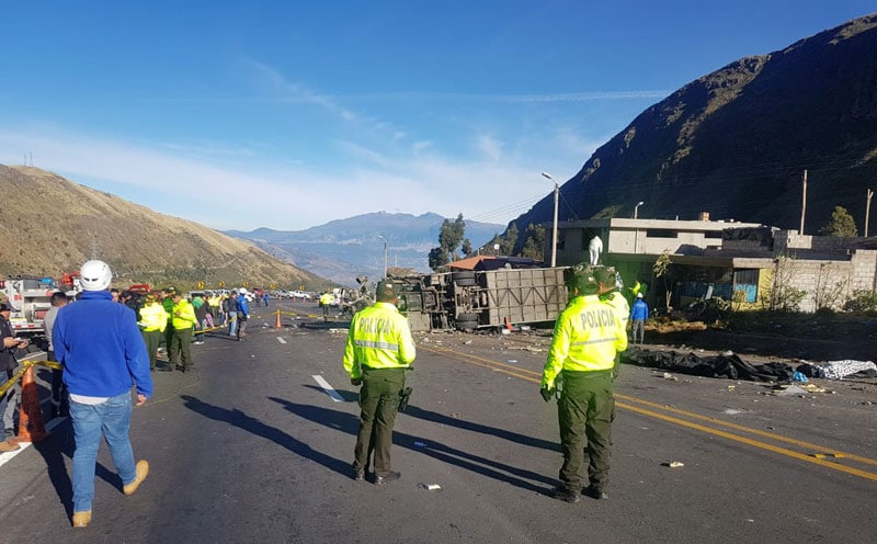 Capturan a seis personas vinculadas al caso del ‘narcobus’ accidentado en Ecuador