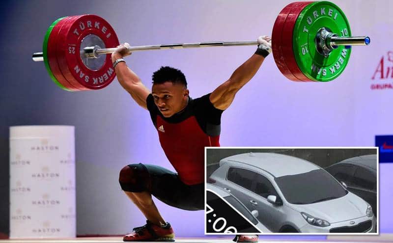 Roban camioneta de pesista olímpico Luis Mosquera en canchas panamericanas de Cali