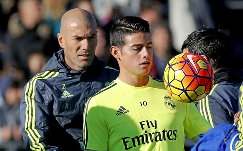 Zinedine Zidane no se guardó nada al referirse a James Rodríguez