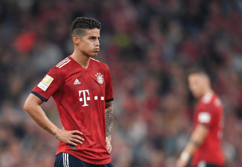 Por votación, James fue elegido como el mejor jugador de marzo en el Bayern