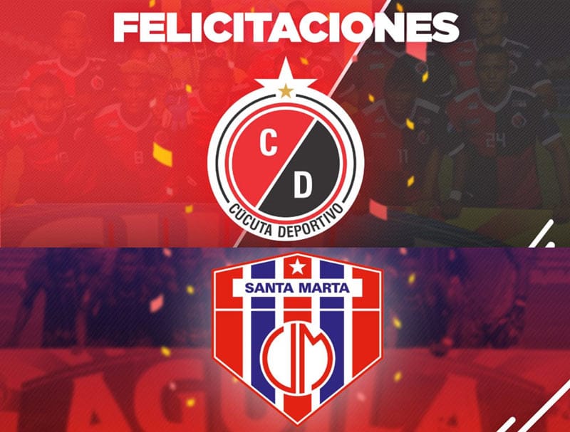¡Ya son de Primera! Cúcuta Deportivo y Unión Magdalena ascendieron a la A