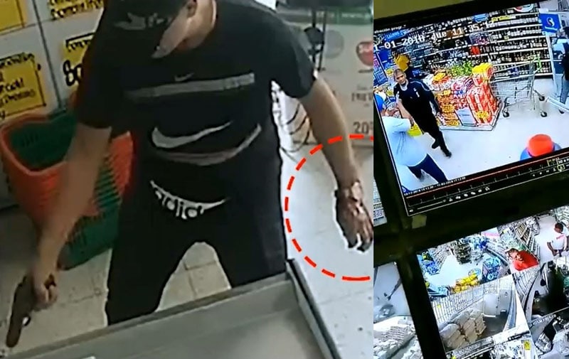 Video: así fue el seguimiento a presunto homicida en supermercado de Alcázares