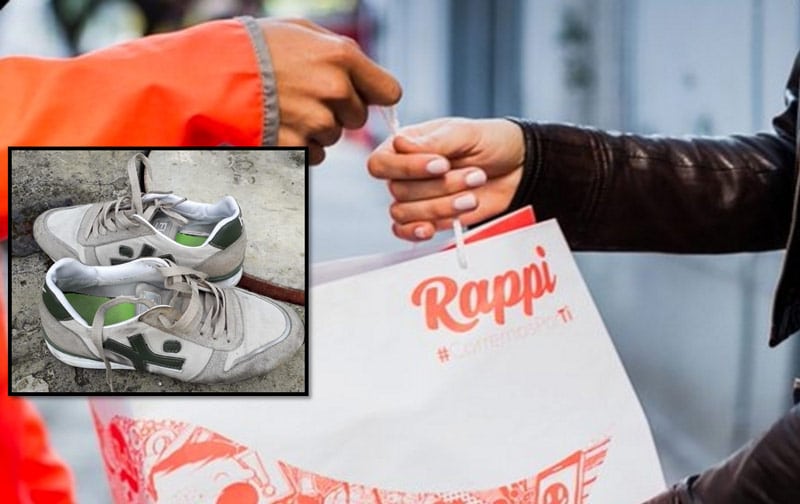Joven en Cali pidió promoción de perros por Rappi, pero le llegaron unos zapatos viejos