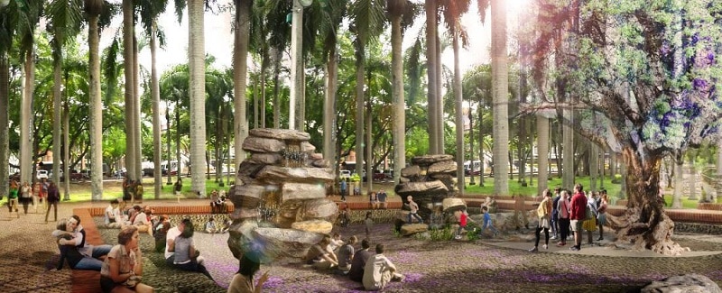 Así será el parque 'Que Viva la Música' que cambiará los alrededores del CAM