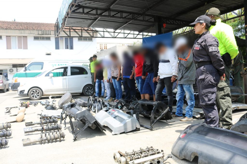 Cae red ‘Los Pillos’ dedicada a desguazar y robar automóviles en Cali y Valle