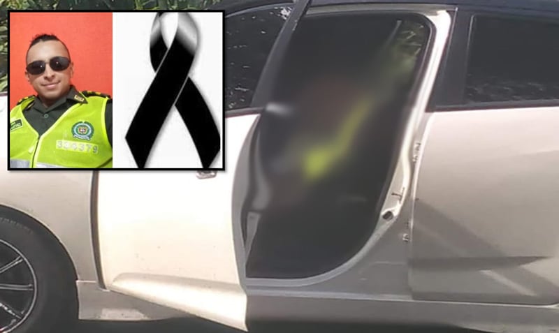 Hallan cuerpos sin vida de un policía y una mujer al interior de carro en vía a Rozo