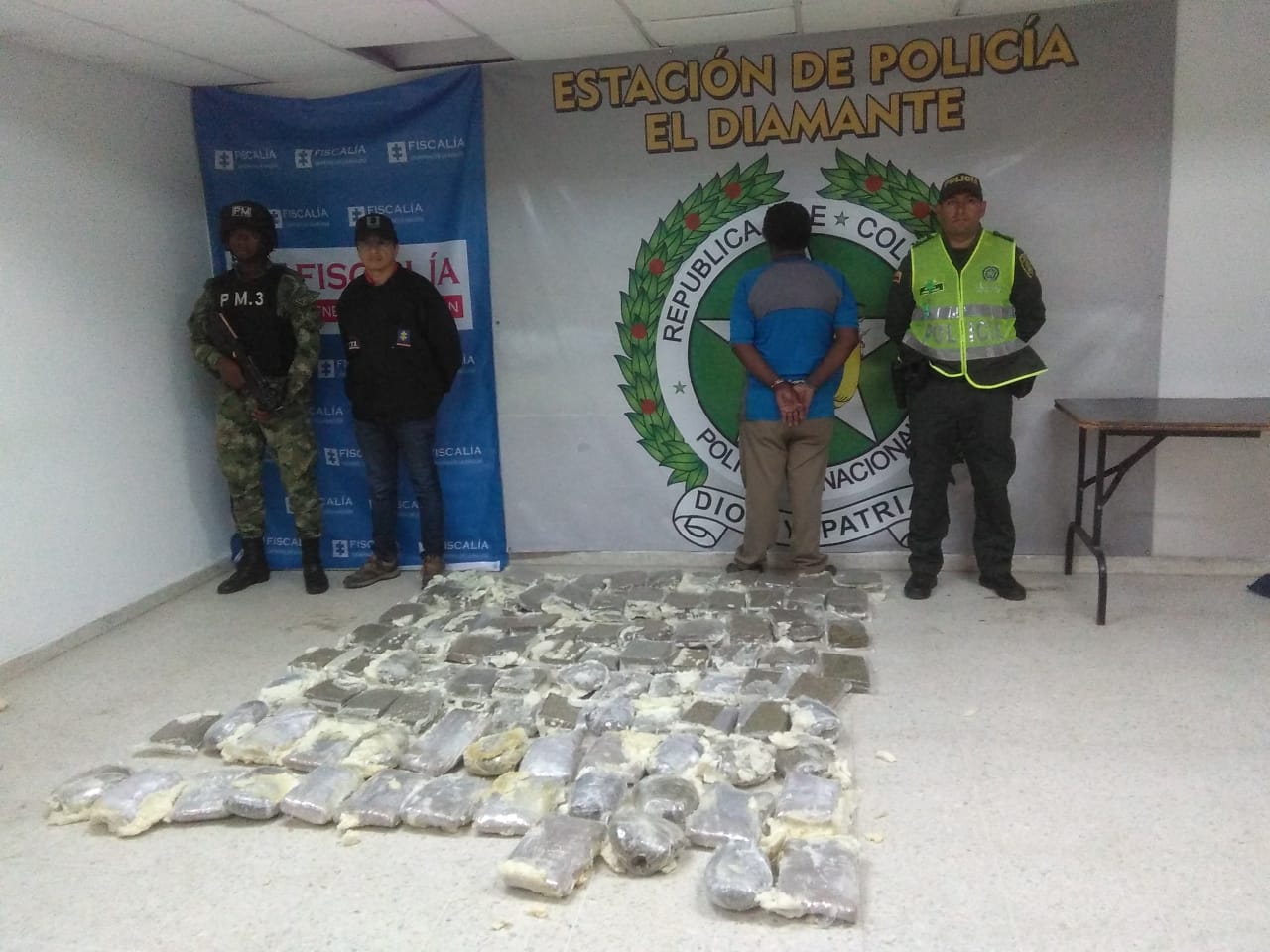 Capturan a hombre que transportaba 50 kilos de marihuana en el norte de Cali