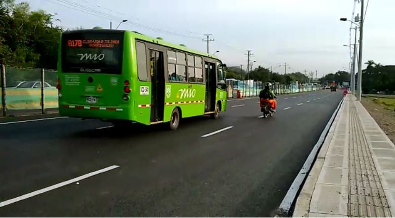 Habilitaron tres carriles de la nueva obra de ampliación en la vía Cali - Jamundí