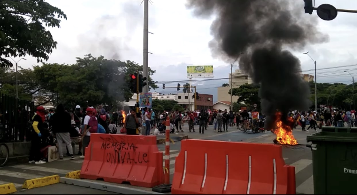 Así avanza el paro nacional del 21 de noviembre en Cali