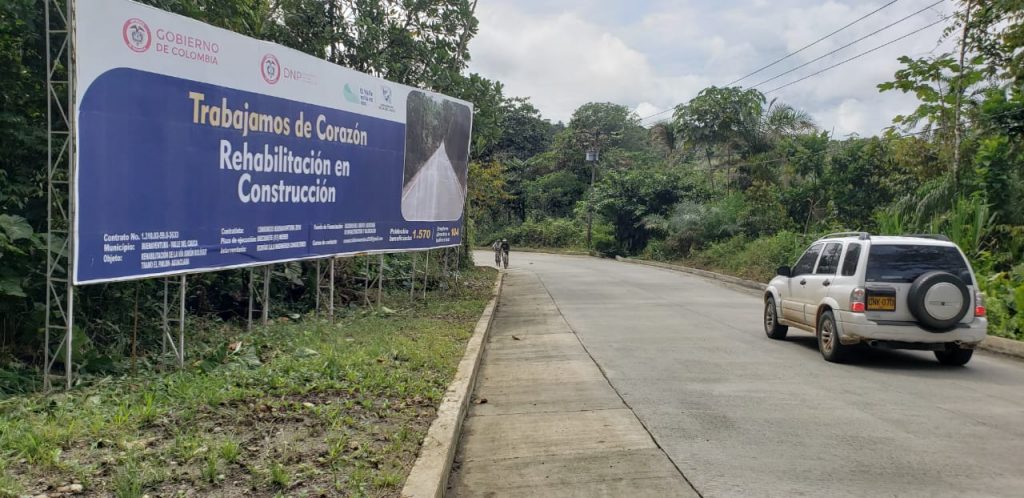 Con adición de  mil millones, garantizan continuidad en obras de antigua vía Buenaventura