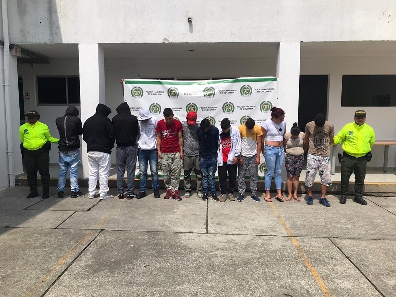 A la cárcel 11 presuntos integrantes de la banda ‘Casablanca’, dedicada al microtráfico en el norte del Valle