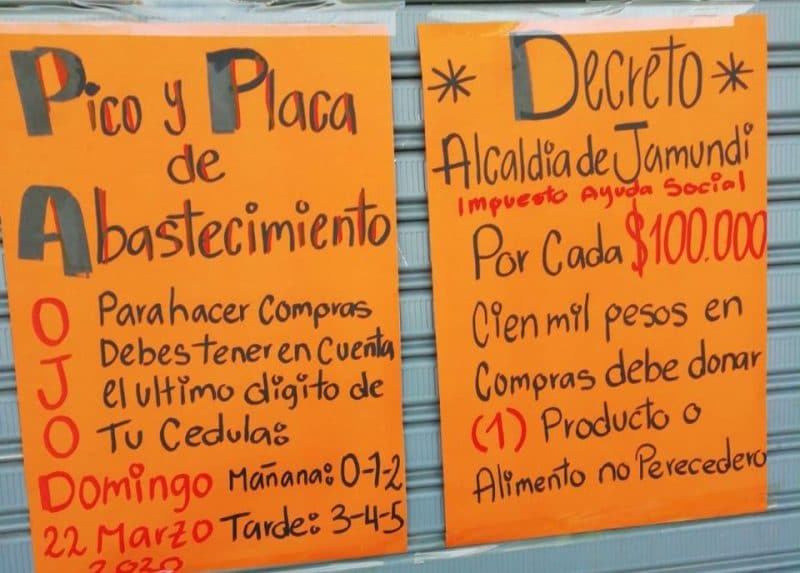 En Jamundí sí están implementando el Pico y Cédula para comprar alimentos, así funcionó el primer día
