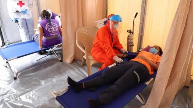 Alcaldía instala zona de aislamiento de atención de pacientes COVID-19 en La Flora