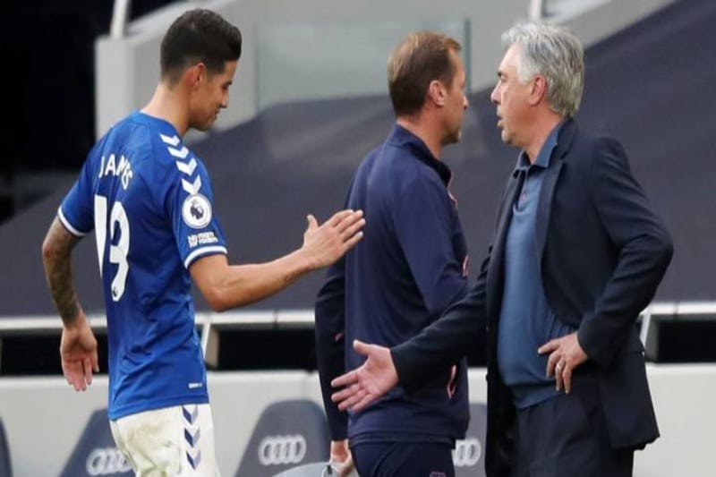 James y Mina: los 'Once ideal' en la Premier League con el Everton