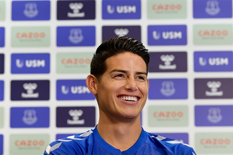 James Rodríguez se valorizó tras sus buenas actuaciones en el Everton