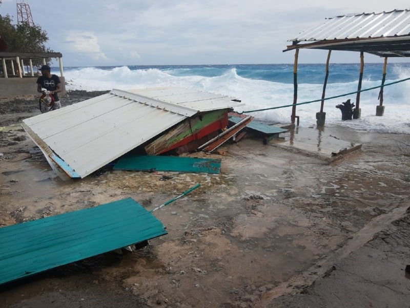 El presidente Iván Duque visitó la Isla de San Andrés tras el huracán Eta