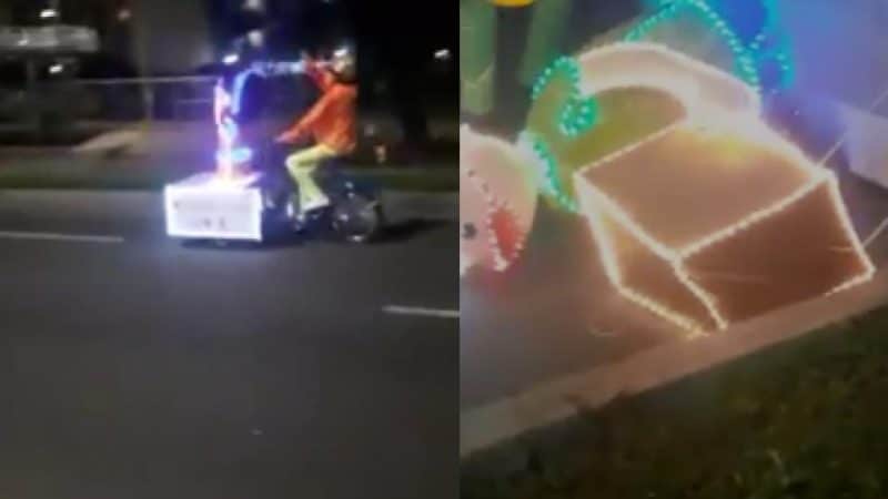 Joven fue arrollado por triciclo del alumbrado móvil