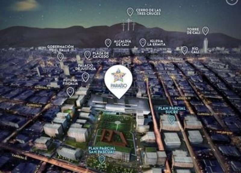 Avanza construcción de 'Ciudad Paraíso', proyecto que busca renovar el centro de Cali