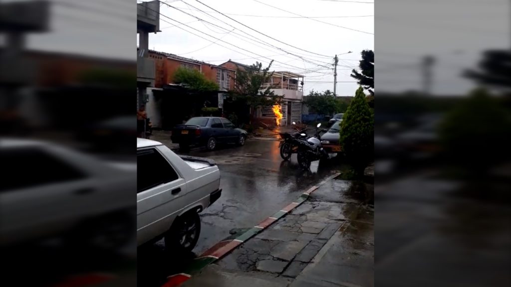 Emergencia por fuga de gas en el barrio Ciudad del Campo, en el oriente de Cali