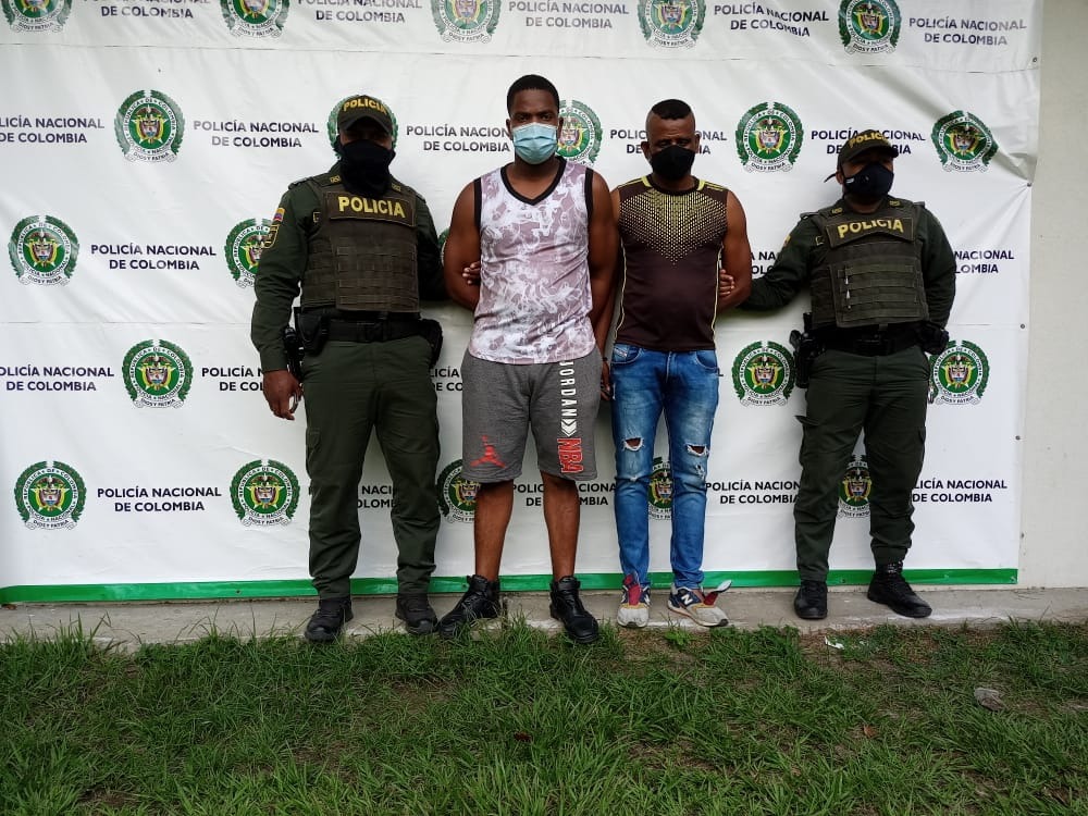 Capturados dos hombres implicados actos de terrorismo, hurto y daño en bien ajeno