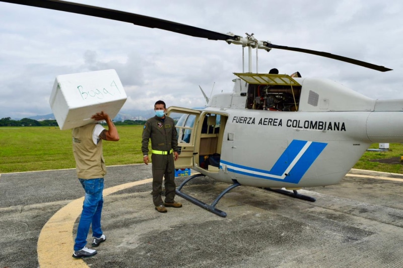 Fuerza Aérea apoya la distribución de vacunas contra el Covid-19