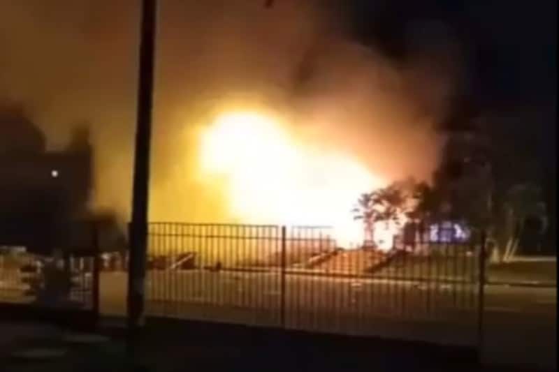 Esta noche quemaron el peaje de la recta Cali-Palmira