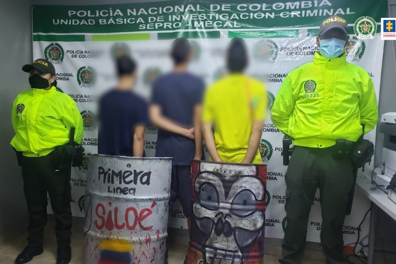 Tres menores de edad fueron aprehendidos por hechos violentos en Cali