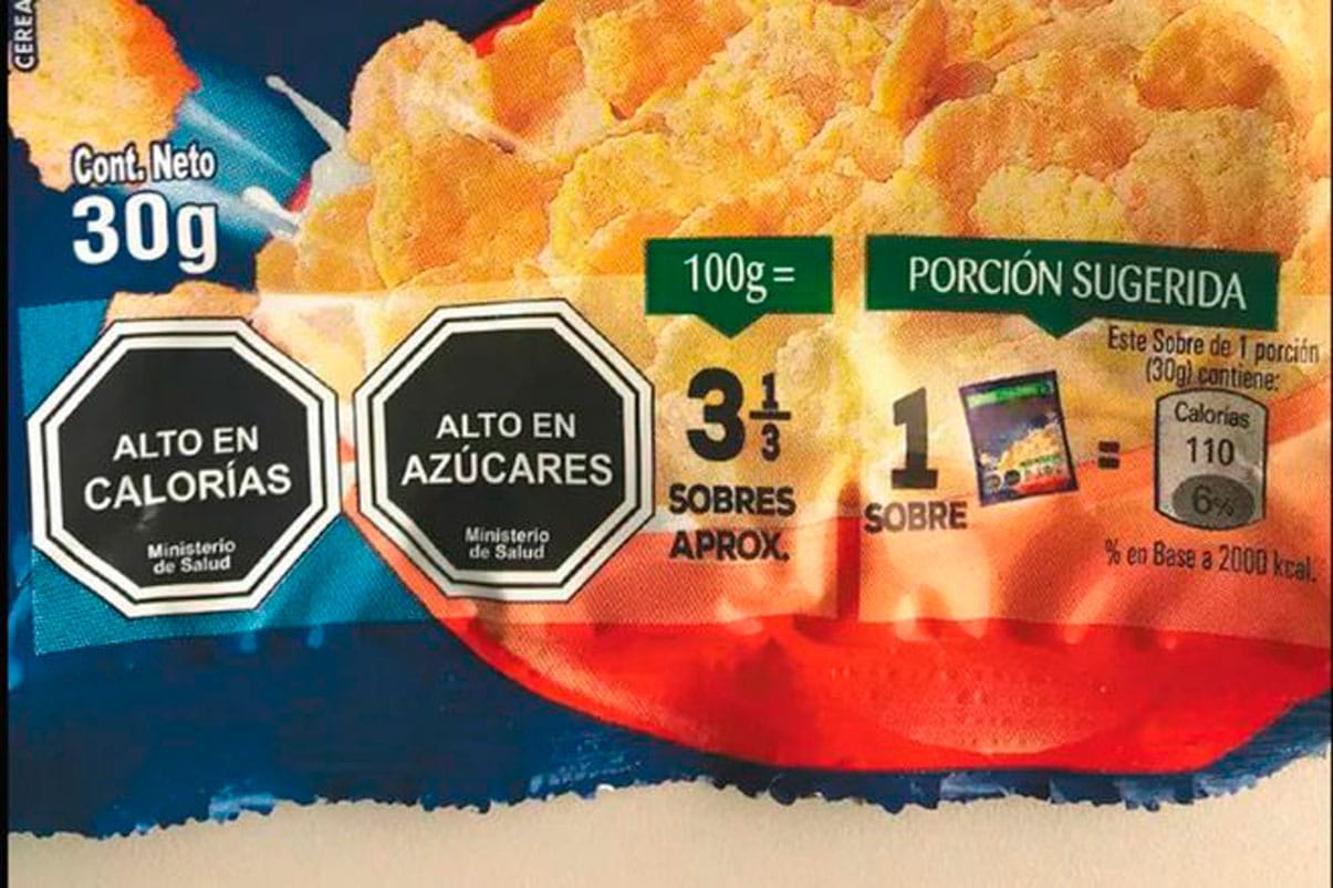 Nuevas disposiciones para el etiquetado frontal de la "comida chatarra"
