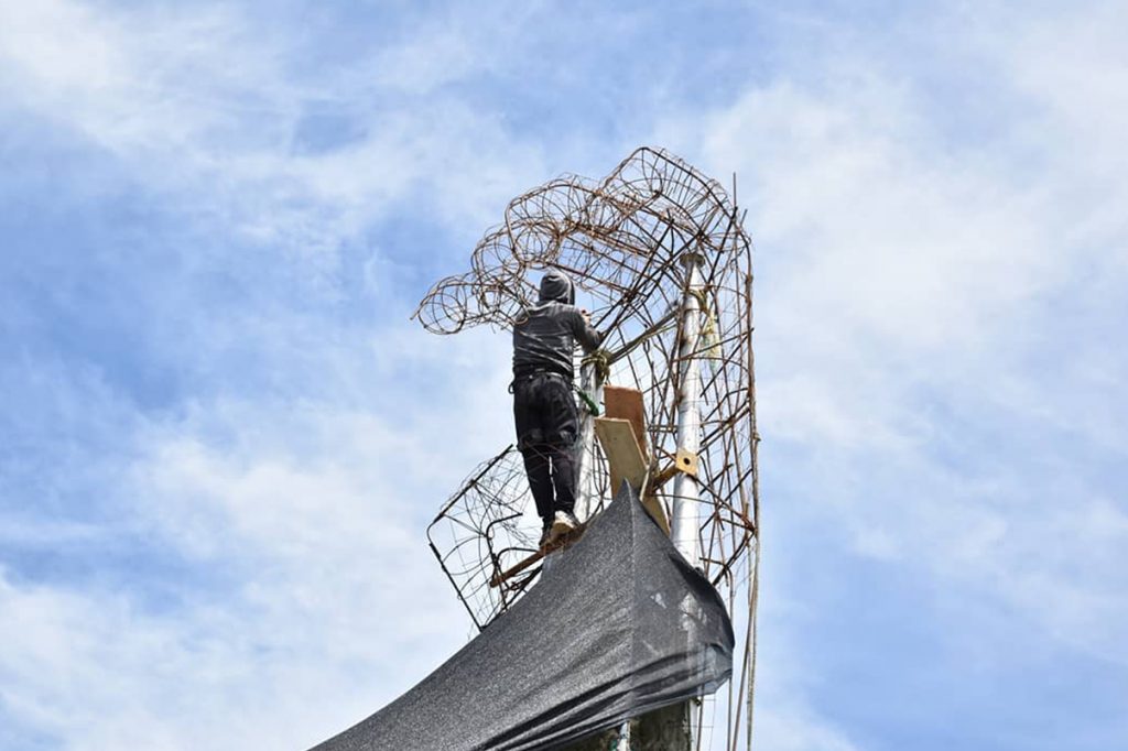 Planeación Cali inspeccionará monumento que construyen manifestantes en Puerto Rellena