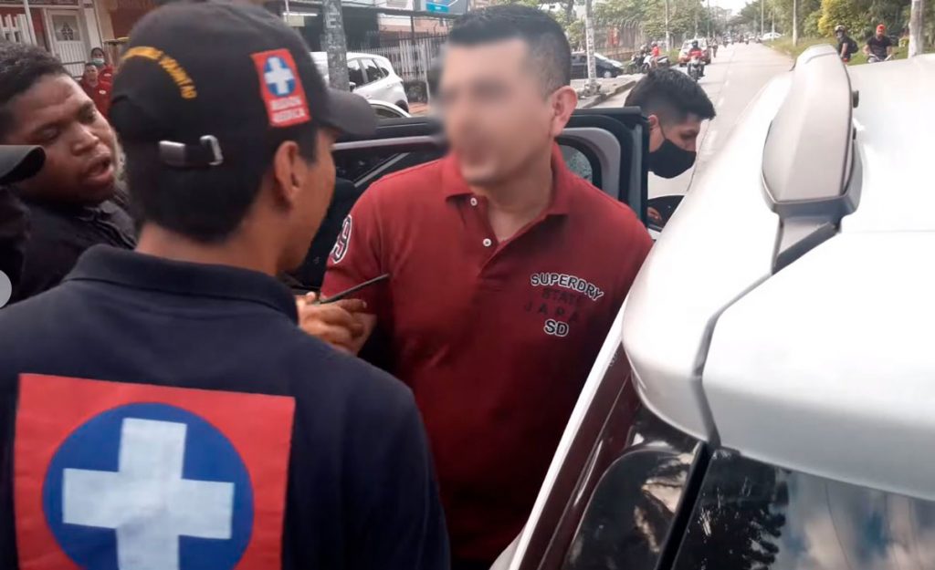 Versiones encontradas por presunto secuestro de un Policía en punto de bloqueo