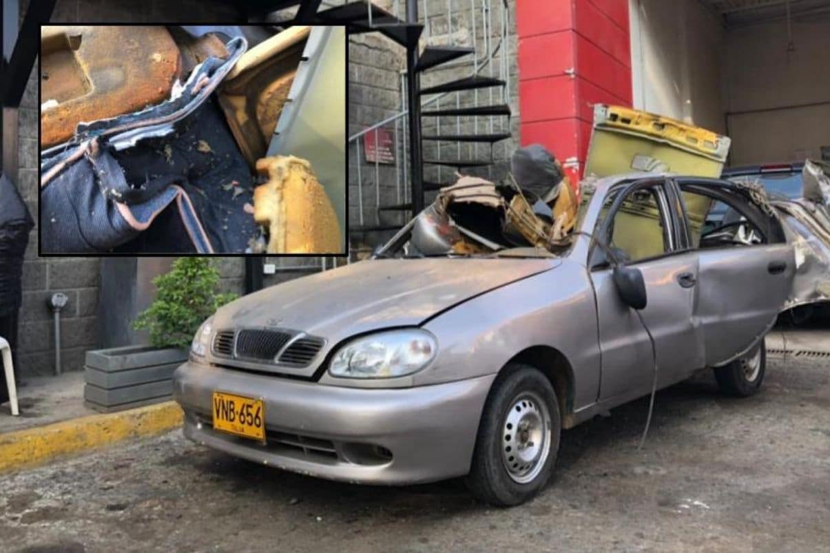 Había marihuana en cilindro de gas de carro que estalló en el sur de Cali