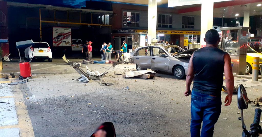 Cilindro de gas de vehículo estalló cuando era tanqueado en el sur de Cali