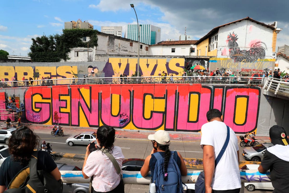 Mural con mensaje no concertado será intervenido por la Alcaldía de Cali