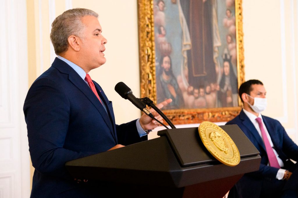 Presidente Duque asegura economía crecerá por encima de 7% este año