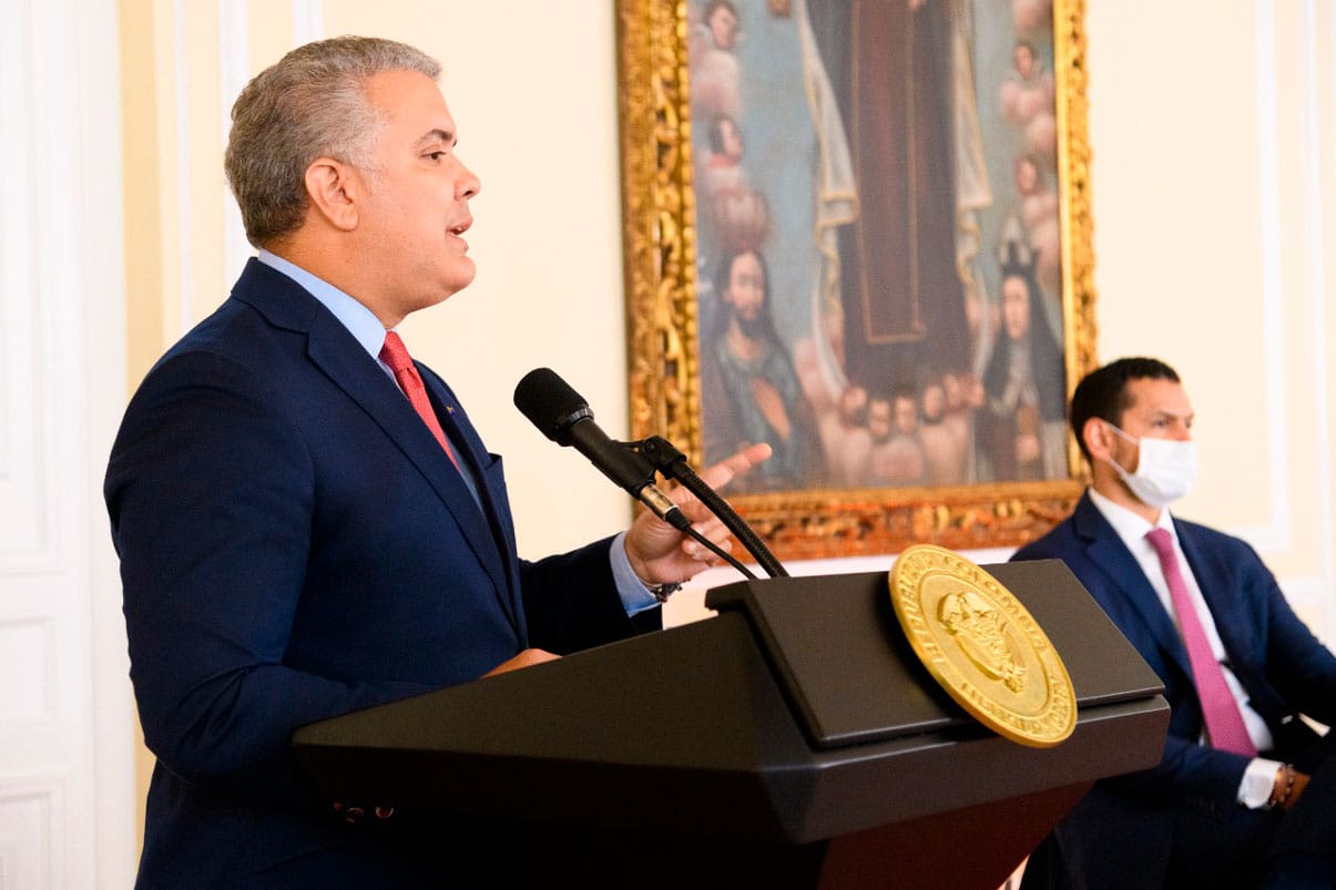 Presidente Duque asegura economía crecerá por encima de 7% este año
