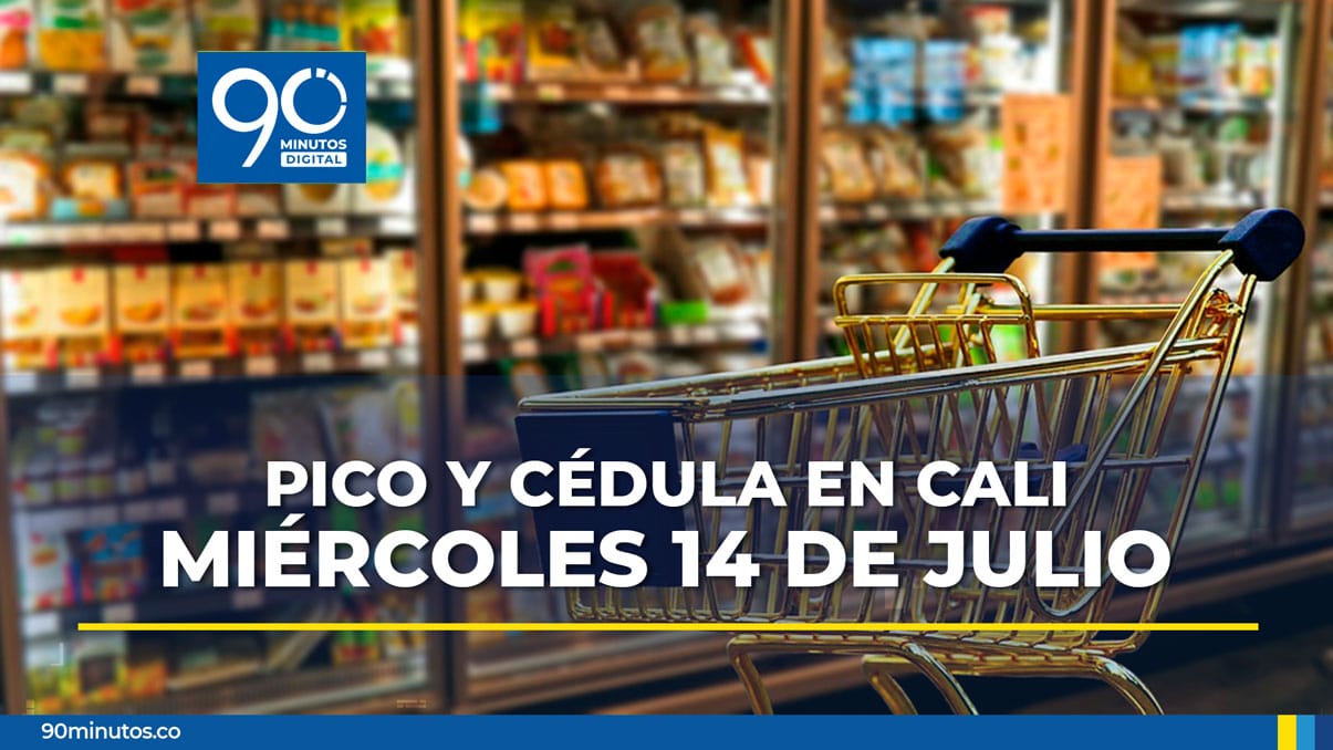 Este es el pico y cédula en Cali para el miércoles 14 de julio de 2021