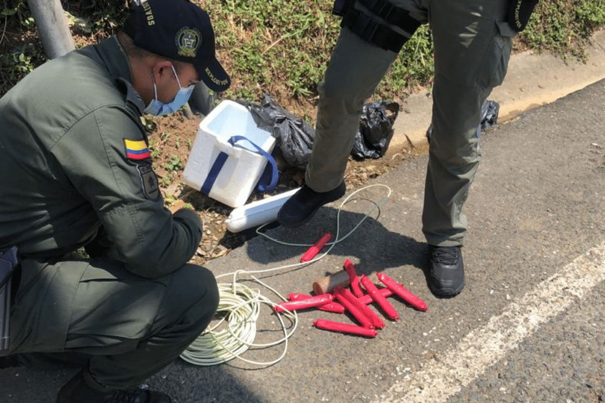 Policía incauta explosivos que se iban a usar en ataque terrorista en Cali
