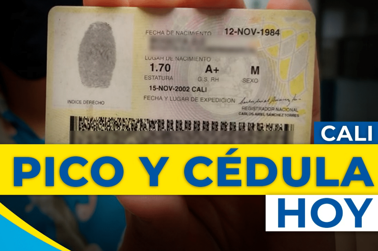 No olvide el pico y cédula en Cali para este jueves 29 de julio de 2021