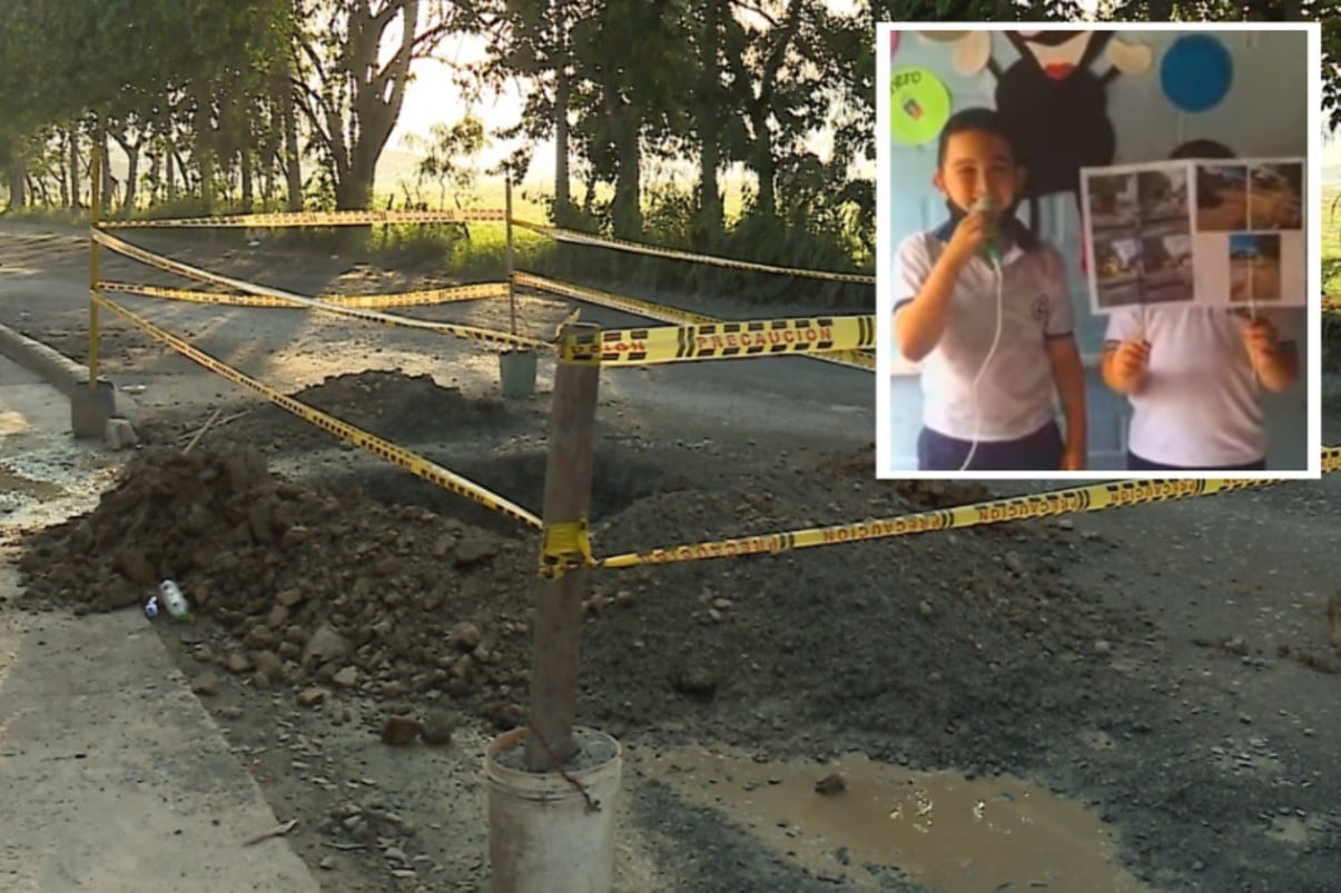 SOS Vecino: Niños claman ayuda por vía en mal estado en Ciudad del Campo