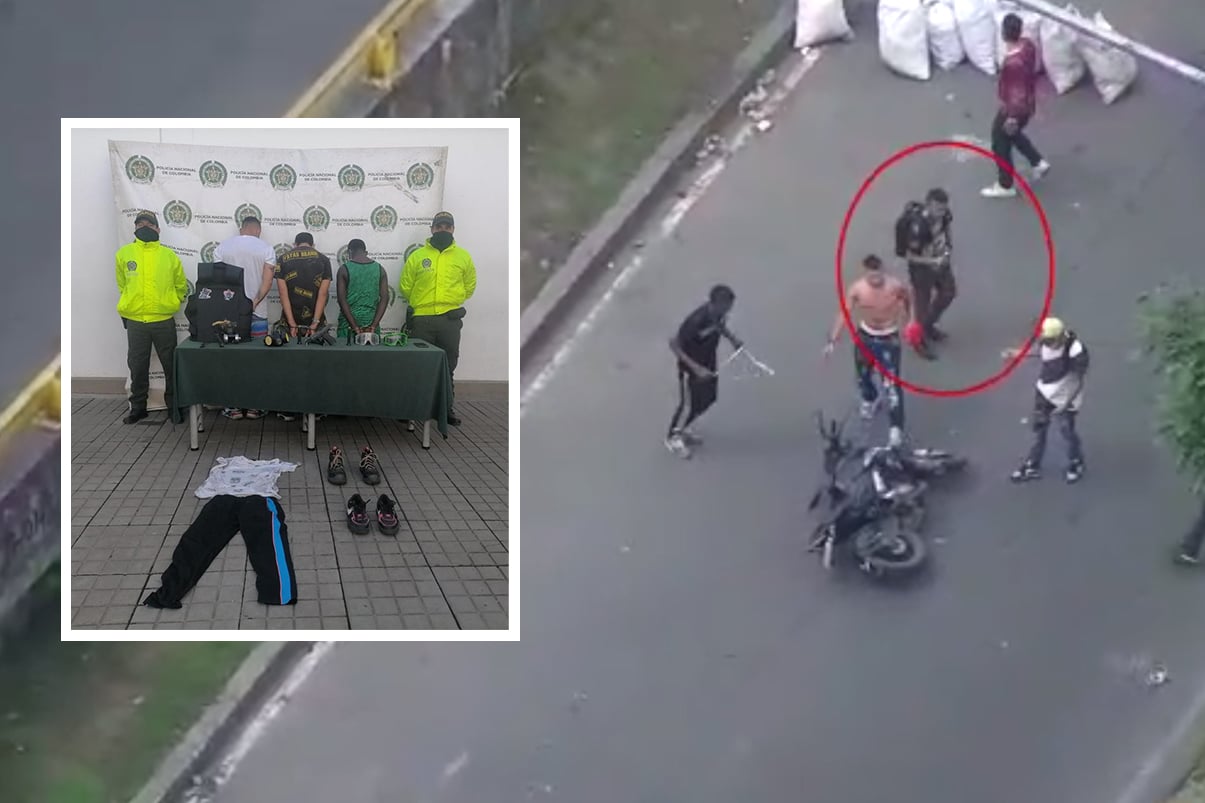 Policía capturó a 4 sujetos por actos violentos durante el Paro en Cali