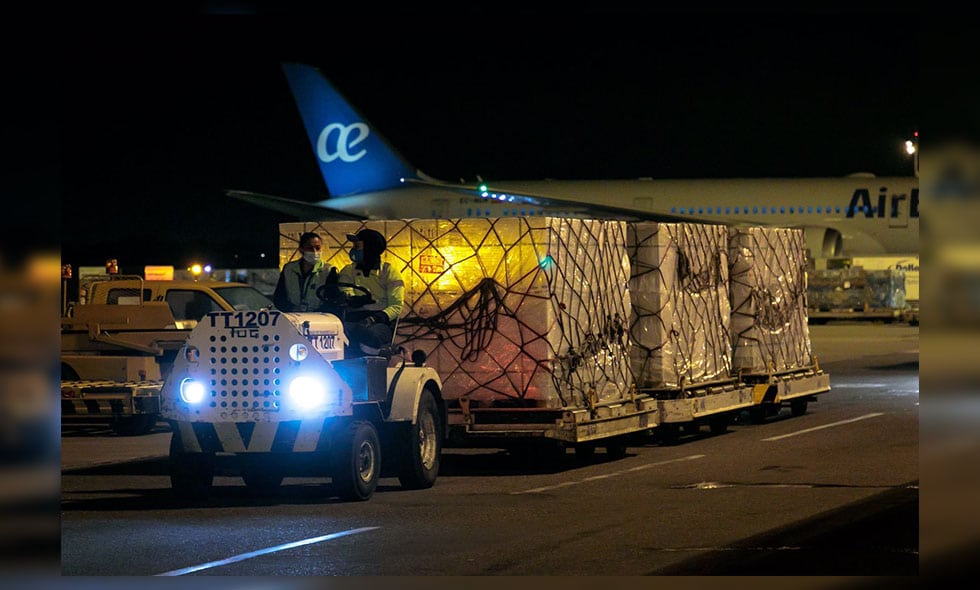 Llegaron nuevas dosis de vacunas Sinovac este lunes a Colombia